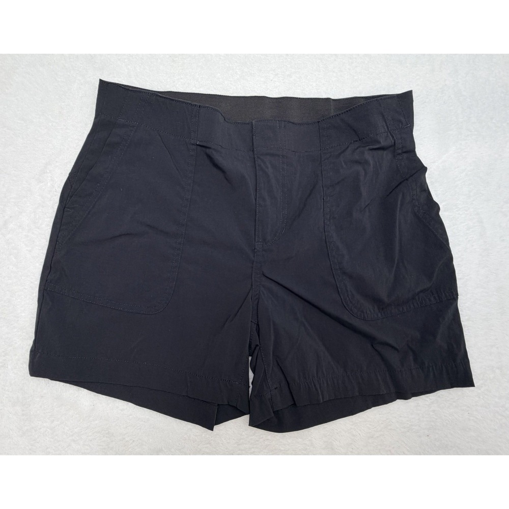 Eddie Bauer Womens Shorts Size 4 Black Hiking Outdoor Pull On Stretch